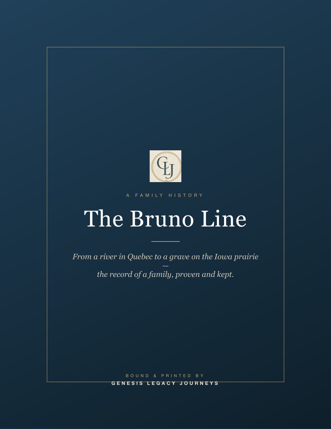 Sample bound Family History — book cover