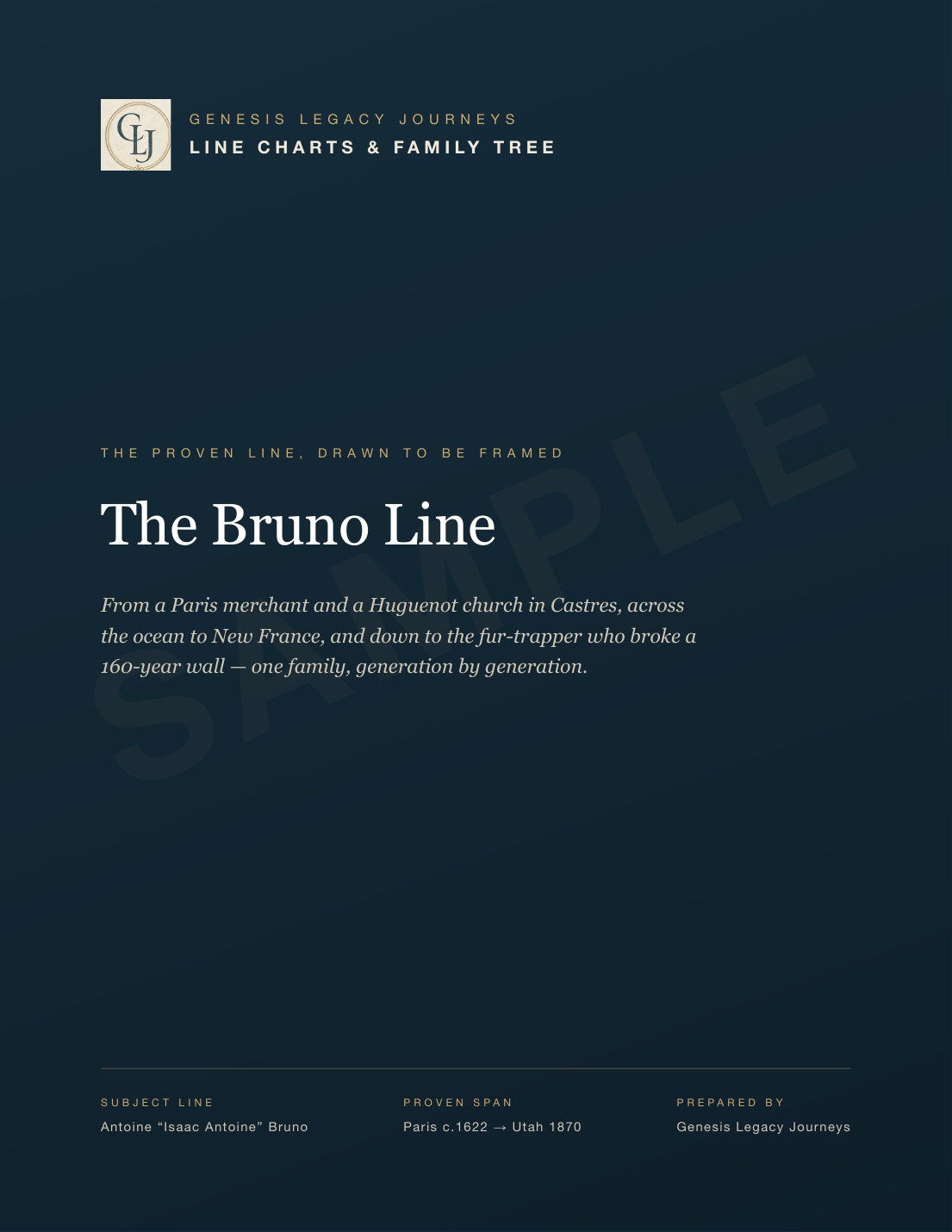 Sample Line Chart — cover page